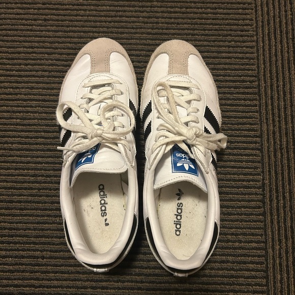 Adidas White and Black Sambas - Picture 2 of 5